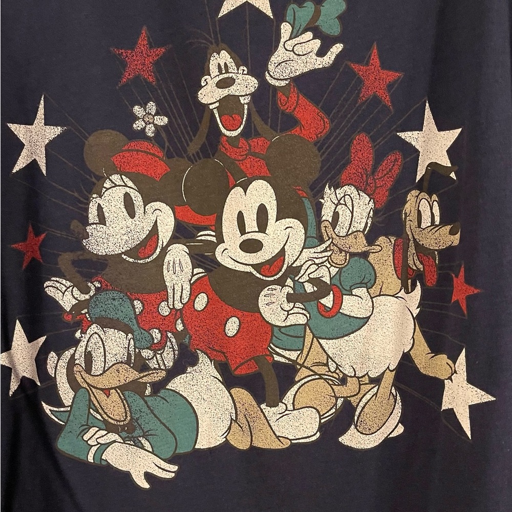 Torrid Black Short Sleeve Tee with Vintage Mickey Design